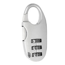 (Silver) Mini 3-Stellen-Reiseschloss für Koffer Schrank Silber