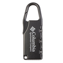 (Black) 3 Digit Combination Padlock Zinc Alloy Silver White