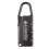 (Black) 3 Digit Combination Padlock Zinc Alloy Silver White 1