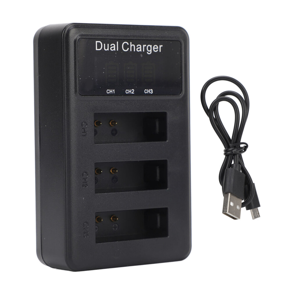 Micro Usb Lcd Display 3-Slot Camera Battery Charger For Nb 13L 643505092615