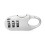 (Silver) Mini 3-Digit Travel Padlock Safety Lock Suitcases Cabinets Silver 2