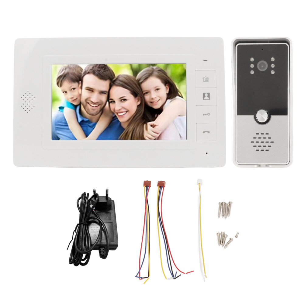 (Eu Plug) 7In Tft Video Doorbell With Night Vision 2-Way Talk 643505096194