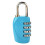 (Sky Blue) 4 Digit Combination Padlock Zinc Alloy Silver 2