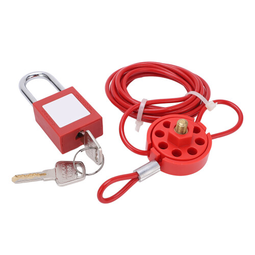 Premium-Nylon-Edelstahl-Verstellbares Kabelschloss 1