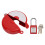Hose Bib Lock Plastic ABS Safety Handwheel Red Tool 4