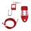 2m Cable Lockout Fish Shaped Hasp 38mm Padlock Set Stainless Steel 5