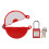 Hose Bib Lock Plastic ABS Safety Handwheel Red Tool 2