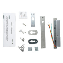 (5 Wire 12V Power Unlock Oblique Tongue Without Key) Electric Bolt Lock Stainless Steel 12V Delay Mortise Deadbolt 5 Wire