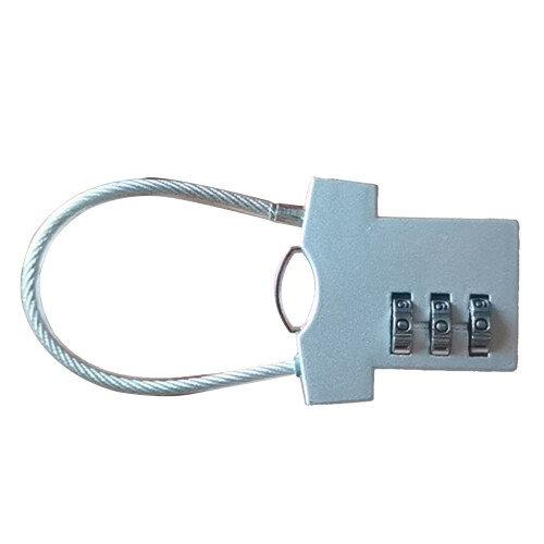 (Silver) Cute Zinc Alloy Clothes-Shaped Combination Lock for Suitcase Black 1
