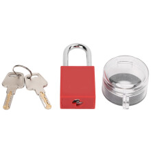 22mm Emergency Button Switch Cover Dust Protector 38mm Padlock