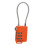 TSA Approved 3-Digit Resettable Orange Travel Padlock 1