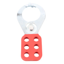 Stahl-Verriegelungsschloss 6 Löcher Rot/Silber