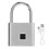 (Silver) Smart-Fingerabdruckschloss USB-Akku IP56 wasserdicht Silber 1