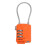 TSA Approved 3-Digit Resettable Orange Travel Padlock 4