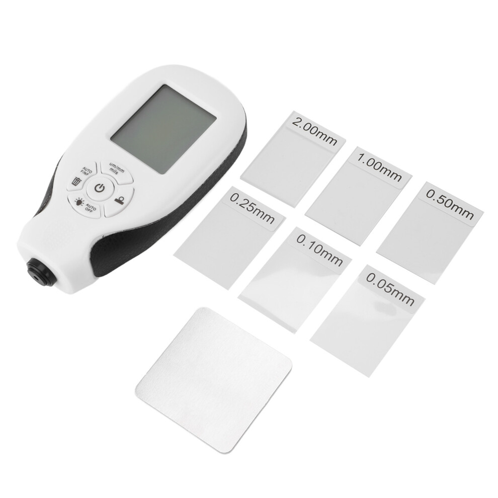 (White) Digital Coating Thickness Gauge High Accuracy Backlit Display 643505998115