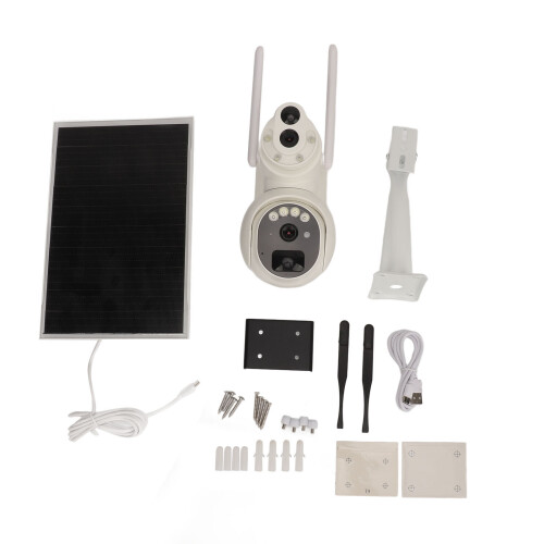Solar Panel 6MP WiFi Camera Waterproof HD Night Vision Outdoor