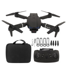 (Black) RC Drone 4K Dual Camera Quadcopter Wifi Foldable Obstacle Avoidance