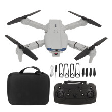 (Gray) RC Drone 4K Dual Camera Quadcopter Wifi Foldable Obstacle Avoidance