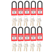 (Red) 10x 38mm staubgeschütztes Nylon-Schloss gelb