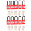 (Red) 10 Sets 38mm Dustproof Nylon Padlock Factory Yellow 1