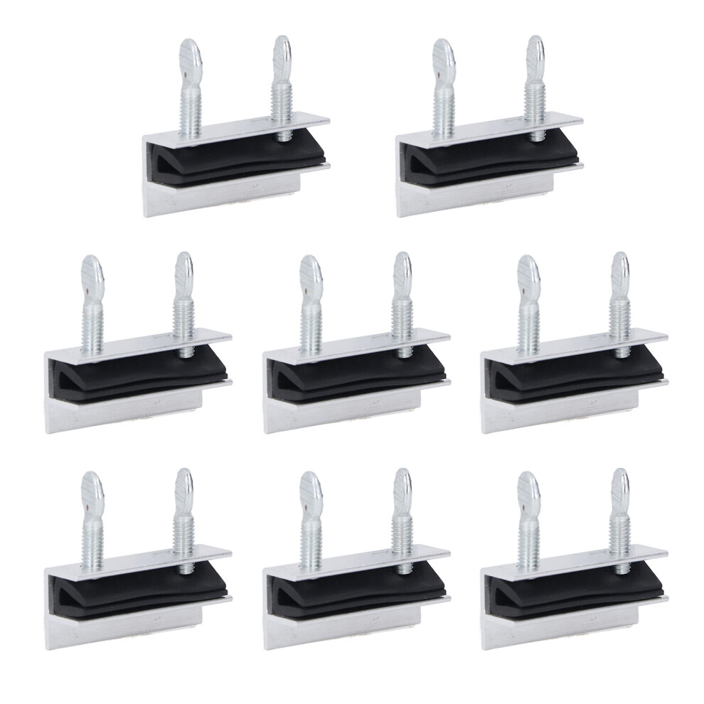 8Pcs Sliding Window Lock Aluminum Alloy Heavy Duty Safety Stopper 604725091581