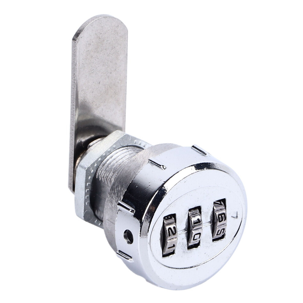 (L20) Mini 3-Digit Password Cam Lock L25 For Drawer Mailbox Office 604725092137
