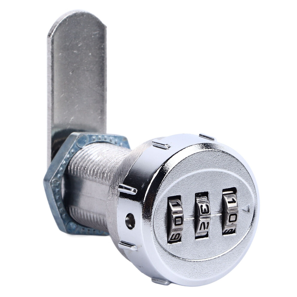 (L30) Mini 3-Digit Password Cam Lock L25 For Drawer Mailbox Office 604725092106
