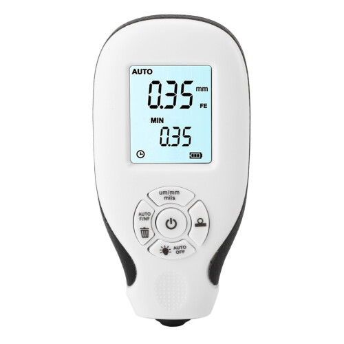 (White) Digital Coating Thickness Gauge High Accuracy Backlit Display 2
