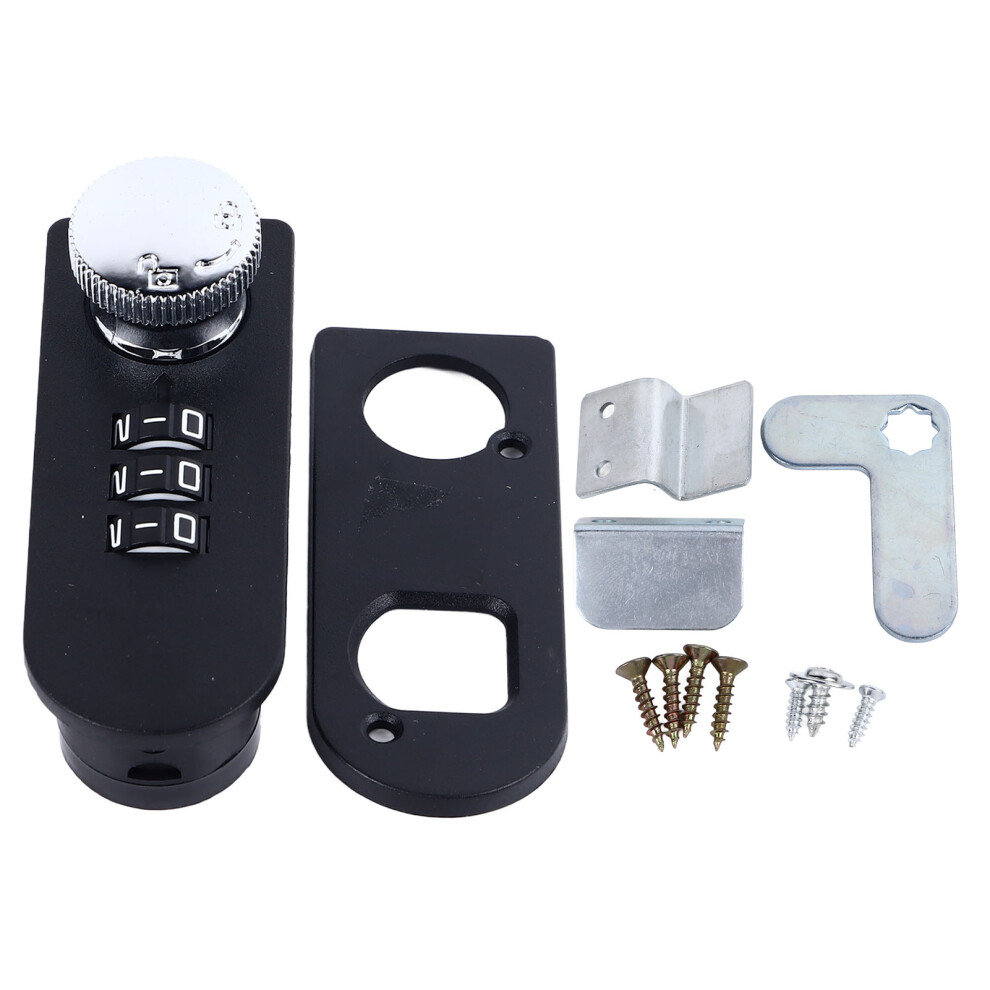 (Door To Door Mounting) Combination Cabinet Lock 3-Digit Mechanical Password 604725092281