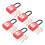 (Red) 5x38mm-Nylon-Schutzschloss-Industrie-Rot 4