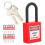 (Red) 10 Sets 38mm Dustproof Nylon Padlock Factory Yellow 3