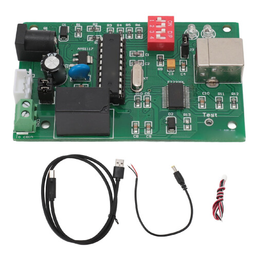 Pulse Coin Acceptor USB Data Record Lockout Timer PCB