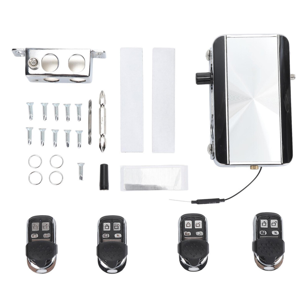 (With 4 Remote Control) Keyless Entry Electronic Lock With 4 Remote Controls 604725123534