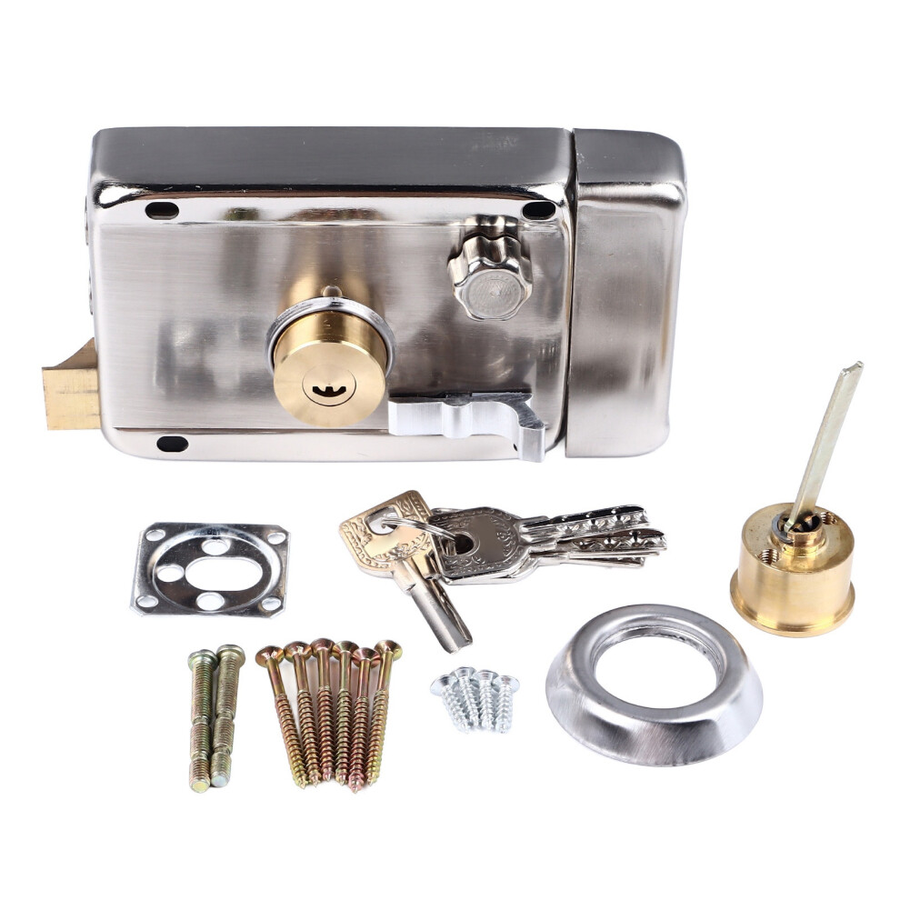 Cylinder Door Rim Lock Copper Core Left Handed Deadbolt Set 604725123657
