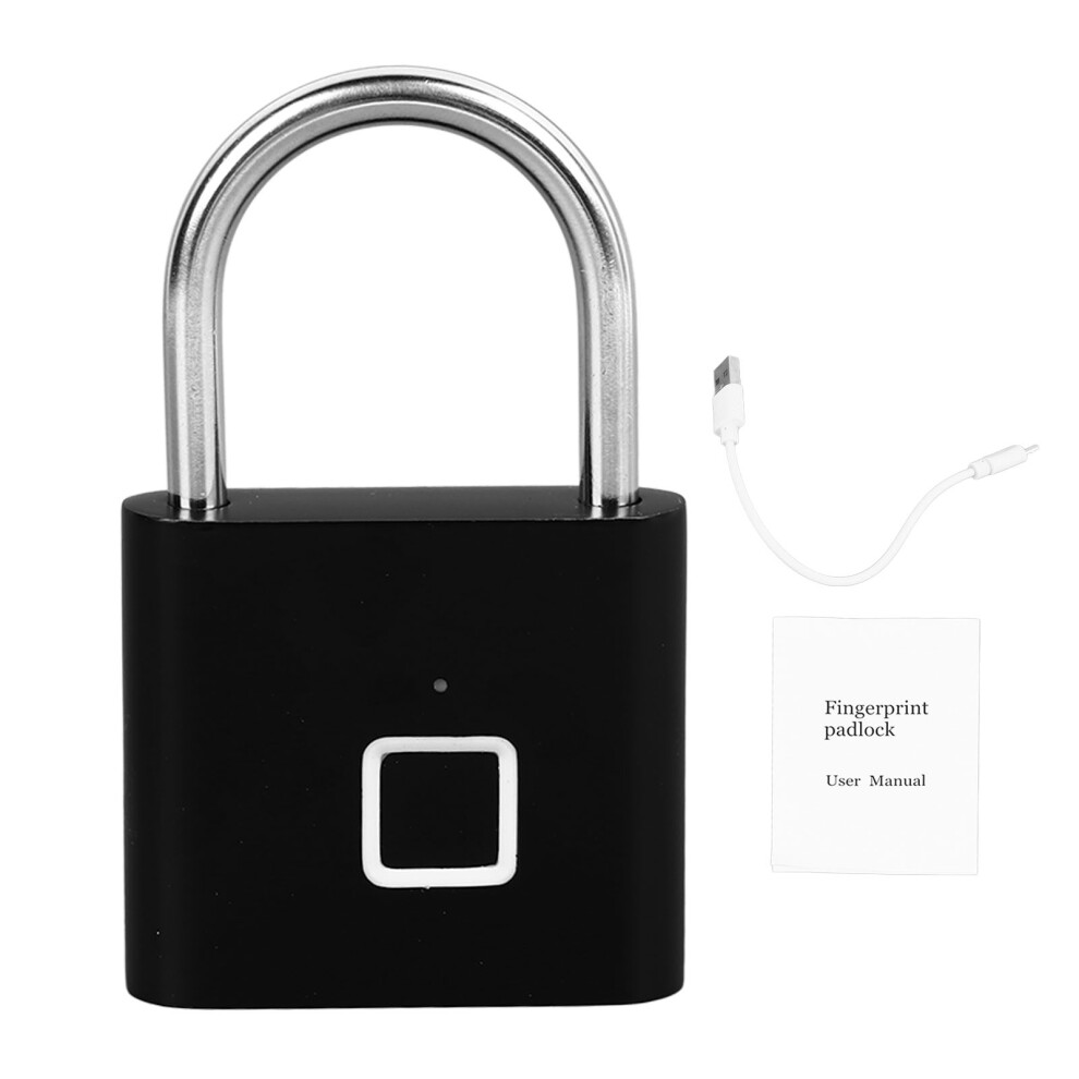 Smart Fingerprint Padlock Keyless Biometric Anti-Theft Lock 604725125057
