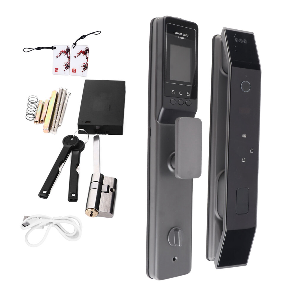 Electronic Door Lock 3D Face Recognition Fingerprint Password Keyless 604725125101