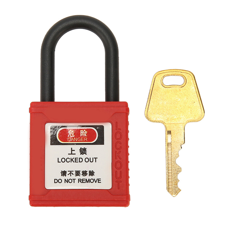 Safety Padlocks Dustproof Insulating Steel Beam Lockout With 1 Key 604725126849