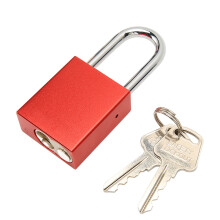 38mm roter eloxierter Aluminium-Vorhängeschloss mit 2 Schlüsseln
