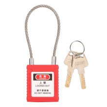 Red Tagout Safety Padlock 2 Keys Stainless Steel