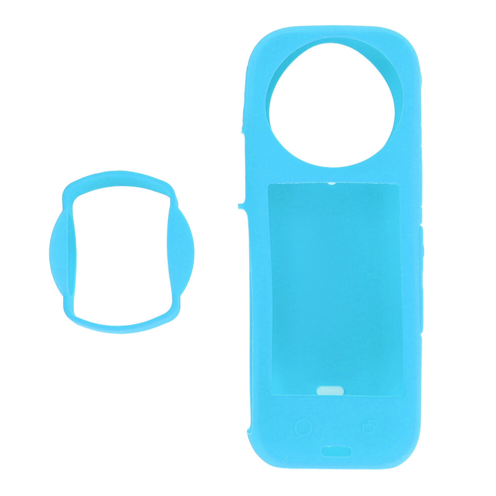 () Action Camera Case Silicone Shockproof Cover For Insta360 X4 Blue/Red 643505997842