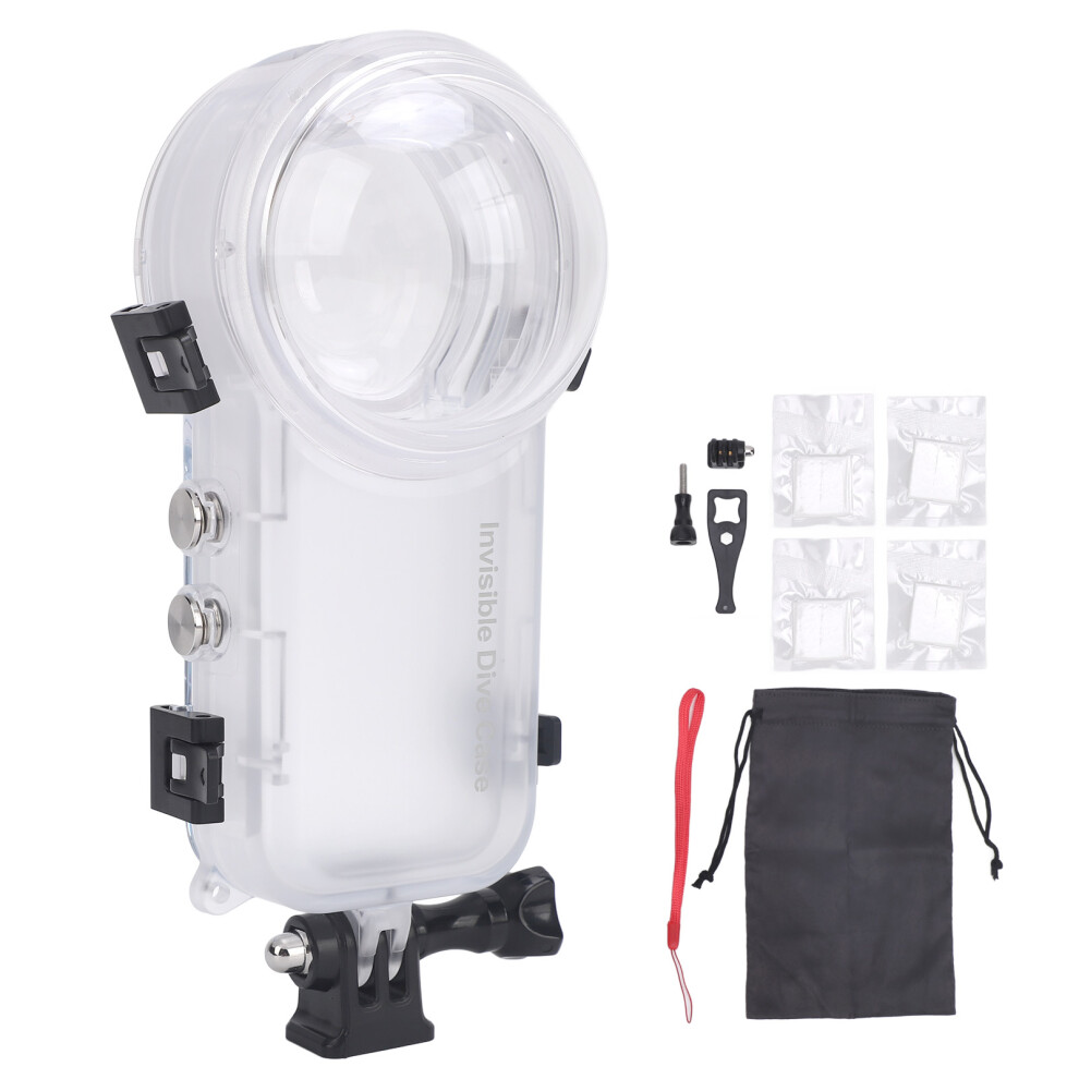 Action Camera Waterproof Case 50M Underwater Diving Housing Light 643505086317
