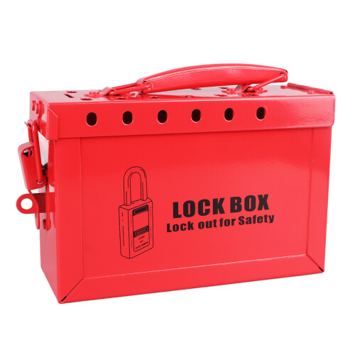 12-Hole Lock Box Impact Resistant Portable LOTO Group Box 2