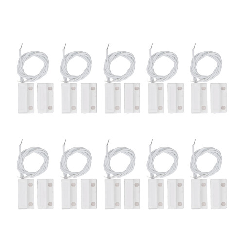 10x Magnet Türschalter DC100V Einbau Sensor Weiß