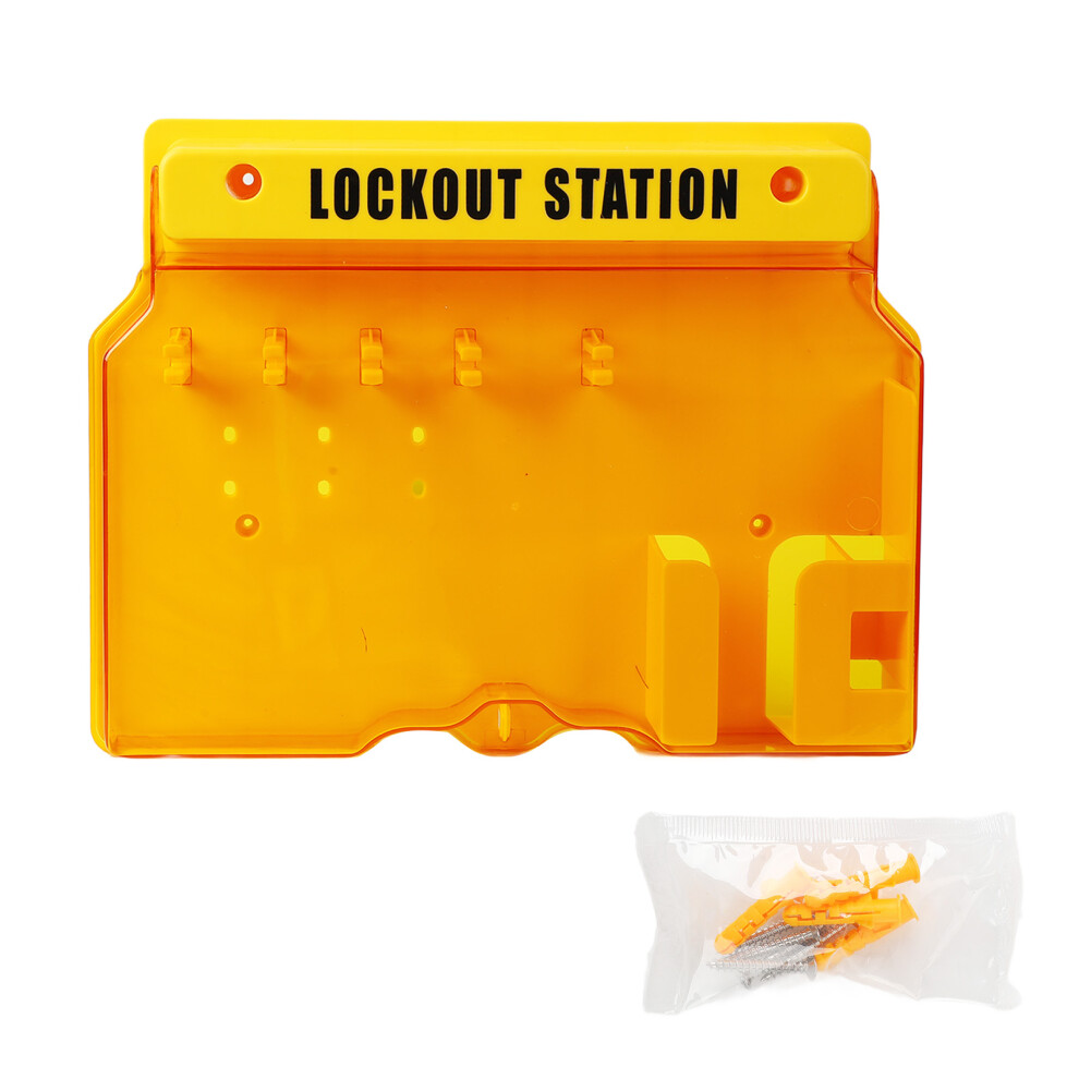 Lockout Tagout Station 5 Lock Bit Transparent Cover Industrial 604725127983