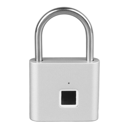 (Silver) Fingerprint Padlock Keyless Wasserdicht Biometrisches Schloss 1