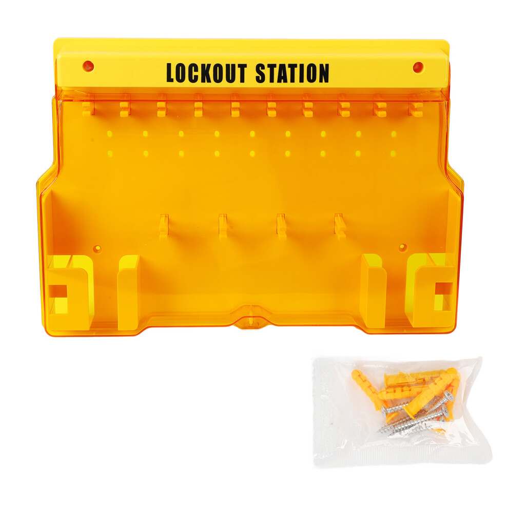 Lockout Tagout Station Panel Large Capacity Transparent Cover 604725127990