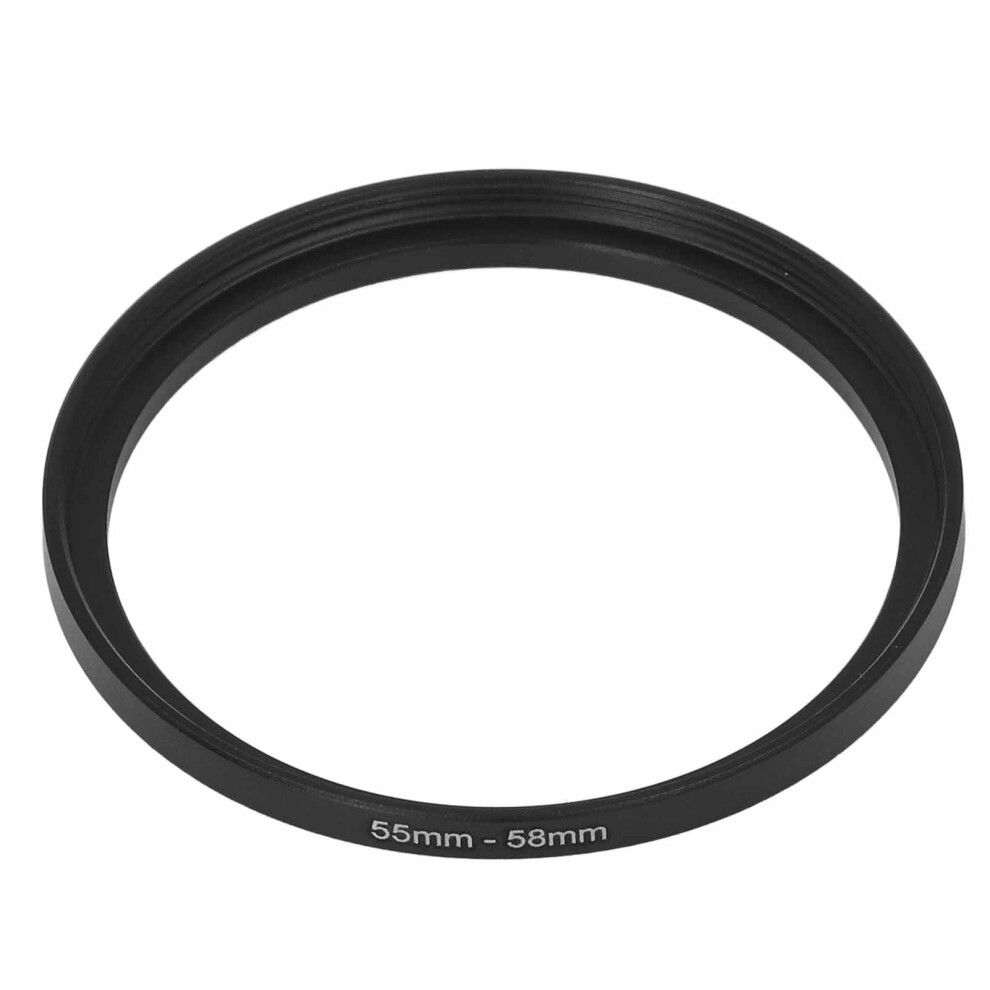 (55Â58Mm) Filter Adapter Ring Aluminum Alloy Step Up Converter 52-55Mm Black 643505996524