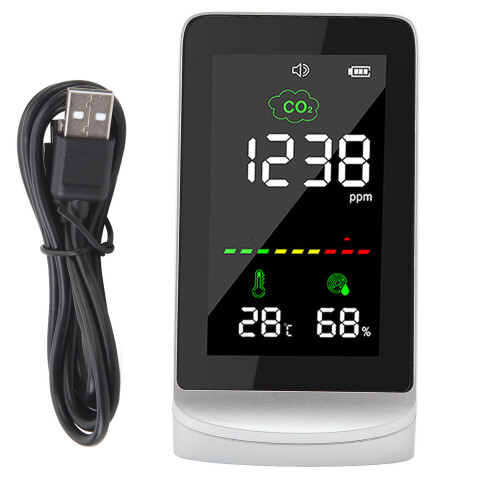Luftqualitätsmonitor LCD Echtzeit Tragbar Indoor Tester