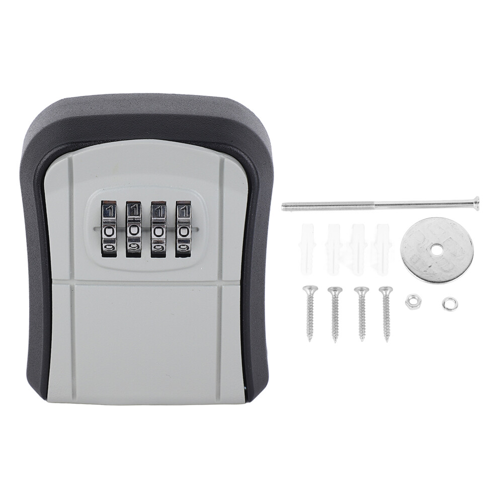 Aluminium Alloy Wall Mount Key Lock Box Large Capacity 604725128126