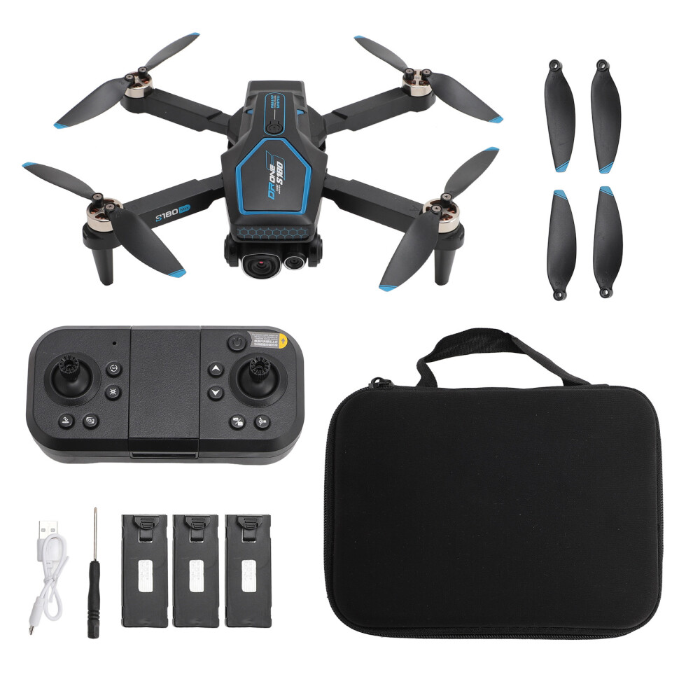 (Triple Battery) Rc Drone 8K Hd Camera 4-Side Obstacle Avoidance Triple Battery 643505082333